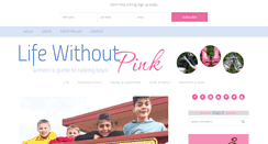 Desktop Screenshot of lifewithoutpink.com