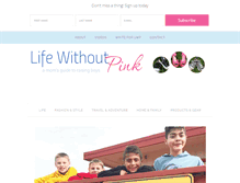 Tablet Screenshot of lifewithoutpink.com